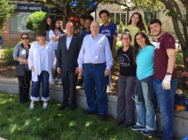 Gjonaj Hosts Pilot Cove Manor Cleanup Day