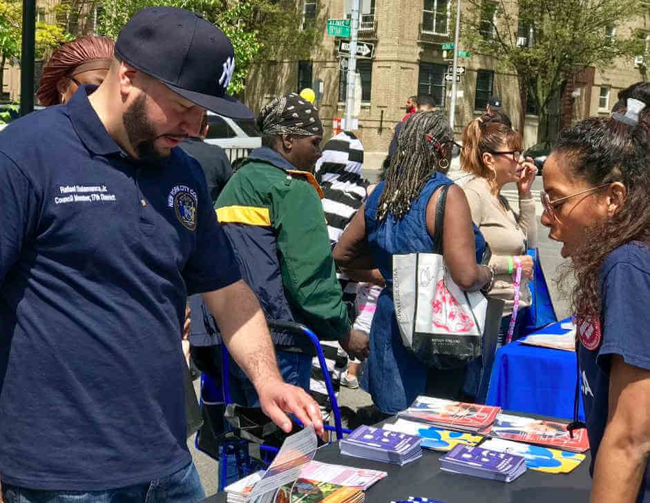 Salamanca Attends P.S. 75’s Community Health Fair