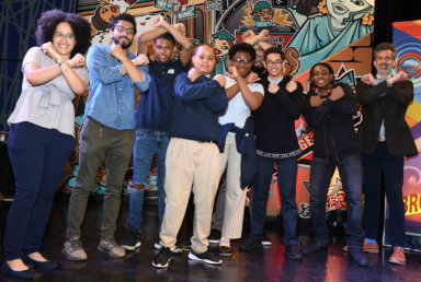 Healthy Living Youth Video Winners Visit BronxNet