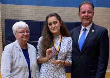 Gjonaj Honors St. Catharine Academy’s Kristina Dega