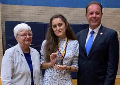 Gjonaj Honors St. Catharine Academy’s Kristina Dega