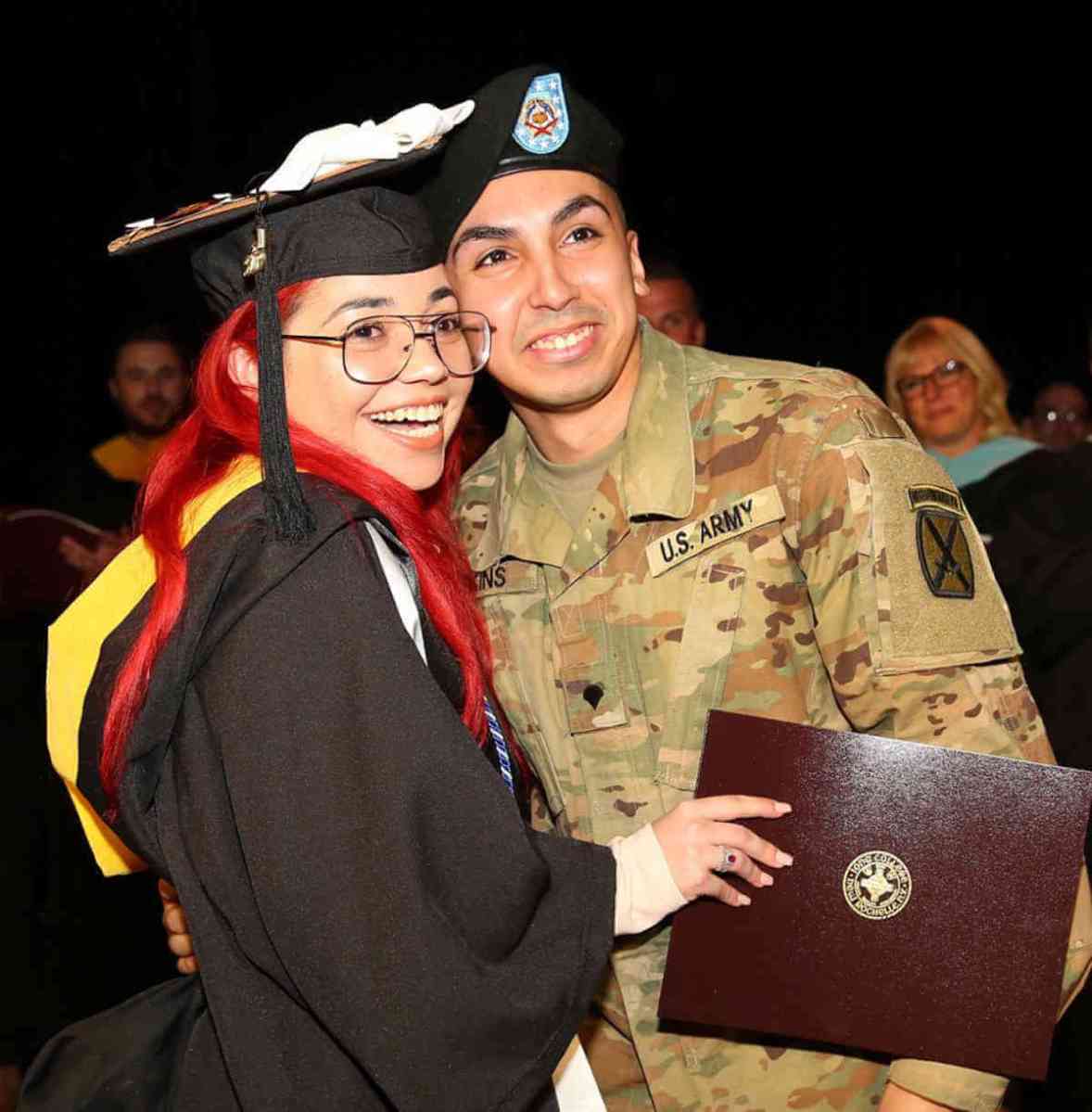 Army Specialist Surprises Wife At Iona College Commencement