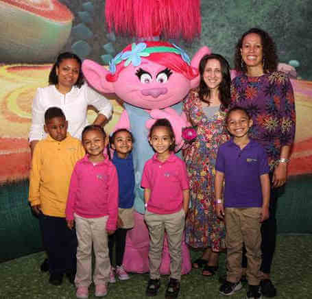 Mott Haven Academy Students Meet DreamWorks Trolls