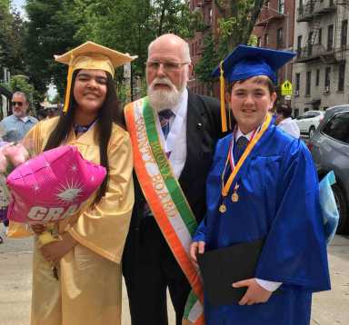 Hibernians Honor St. John’s School Graduates