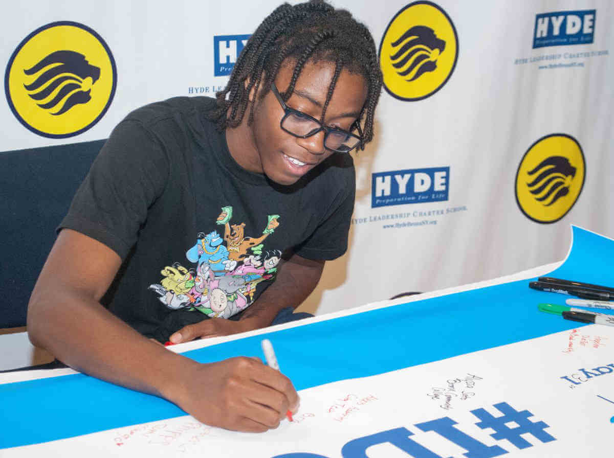 Hyde Leadership Charter School’s College Signing Day