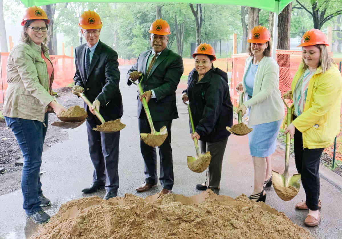 Parks Without Borders groundbreaking in Van Cortlant Park|Parks Without Borders groundbreaking in Van Cortlant Park