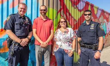 Parkway artist offers colorful solution to Van Nest graffiti