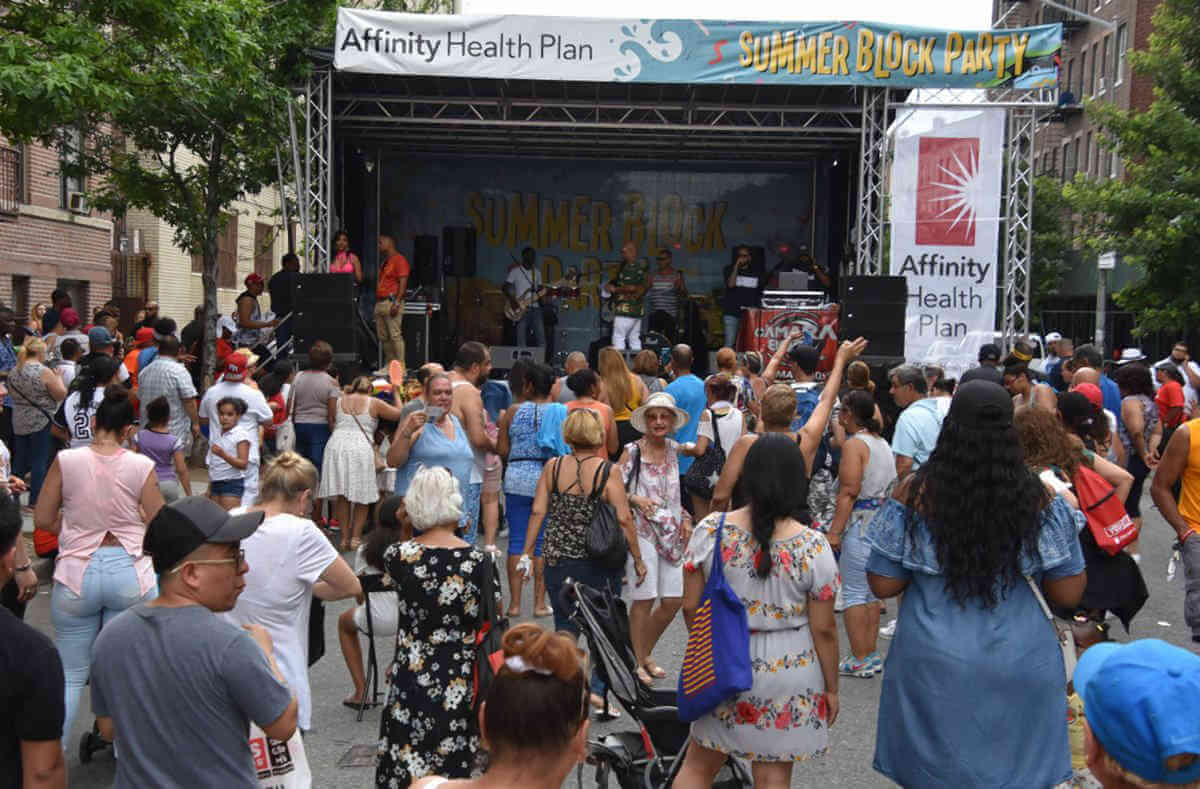 Concert-goers attend a show in the Bronx in 2019.
