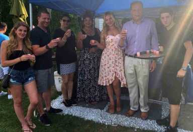 Gjonaj Visits Ice House Beer Garden