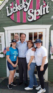 Gjonaj Visits Lickety Split Ice Cream Shop