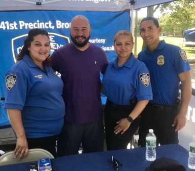 Salamanca Attends 41st Precinct’s Unity Day