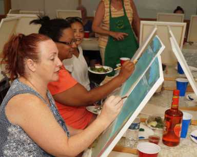 Schuyler Hill Civic Hosts Paint Night