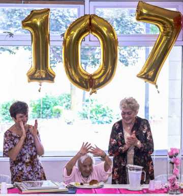 Louise Jean Signore Celebrates 107th Birthday|Louise Jean Signore Celebrates 107th Birthday