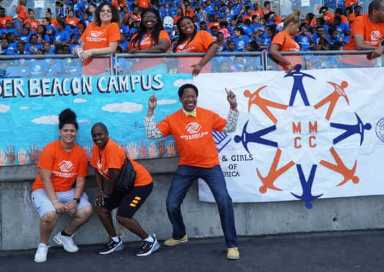 King Attends Boys & Girls Club Field Day