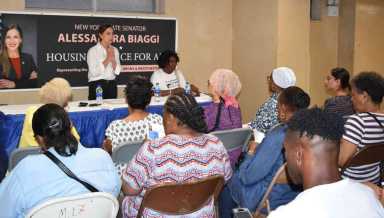 Biaggi Legislative Town Hall At Evergreen Gardens