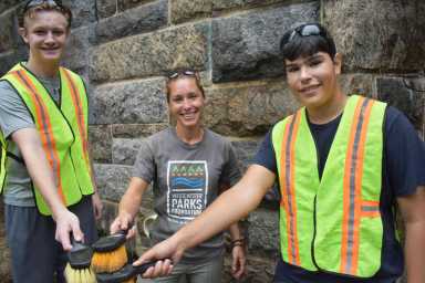 Iona Prep Juniors Revitalize Bronx River Reservation|Iona Prep Juniors Revitalize Bronx River Reservation