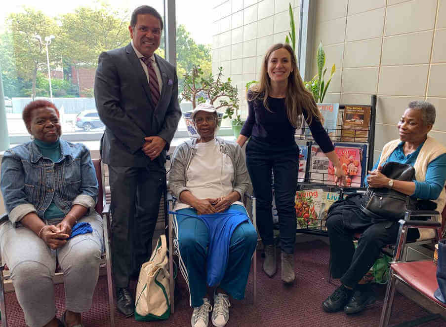 Senator Biaggi visits RAIN Senior Center