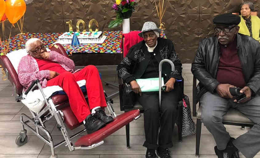 Birthday party thrown for 100-year old Triboro Center resident