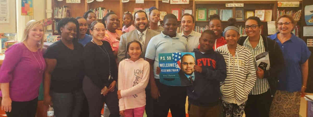 P.S. 59 gives warm welcome to Assemblyman Pichardo