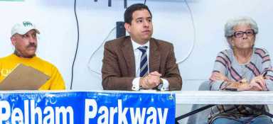 Monthly meeting held by Pelham Parkway Neighborhood Association