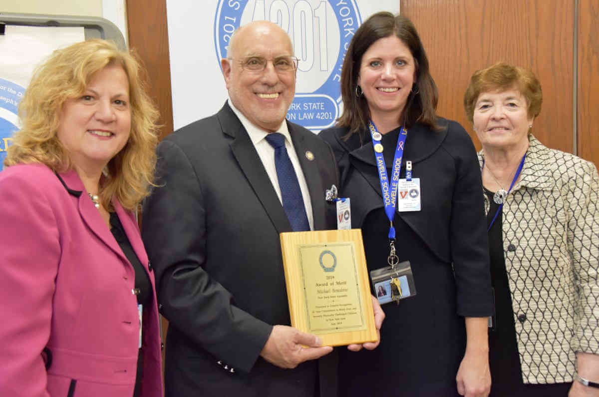NYISE awards Benedetto for service to physically challenged students