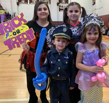 Children dress up for Halloween event at Preston HS