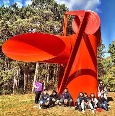 FLA art teacher takes students to Storm King Mountain Sculpture Park