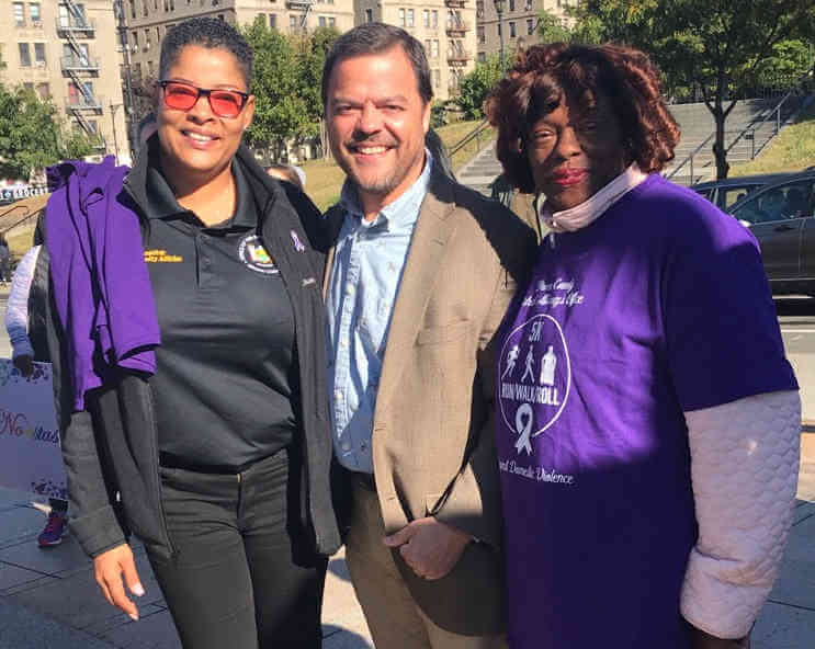 Domestic Violence 5K event attended by Sepulveda