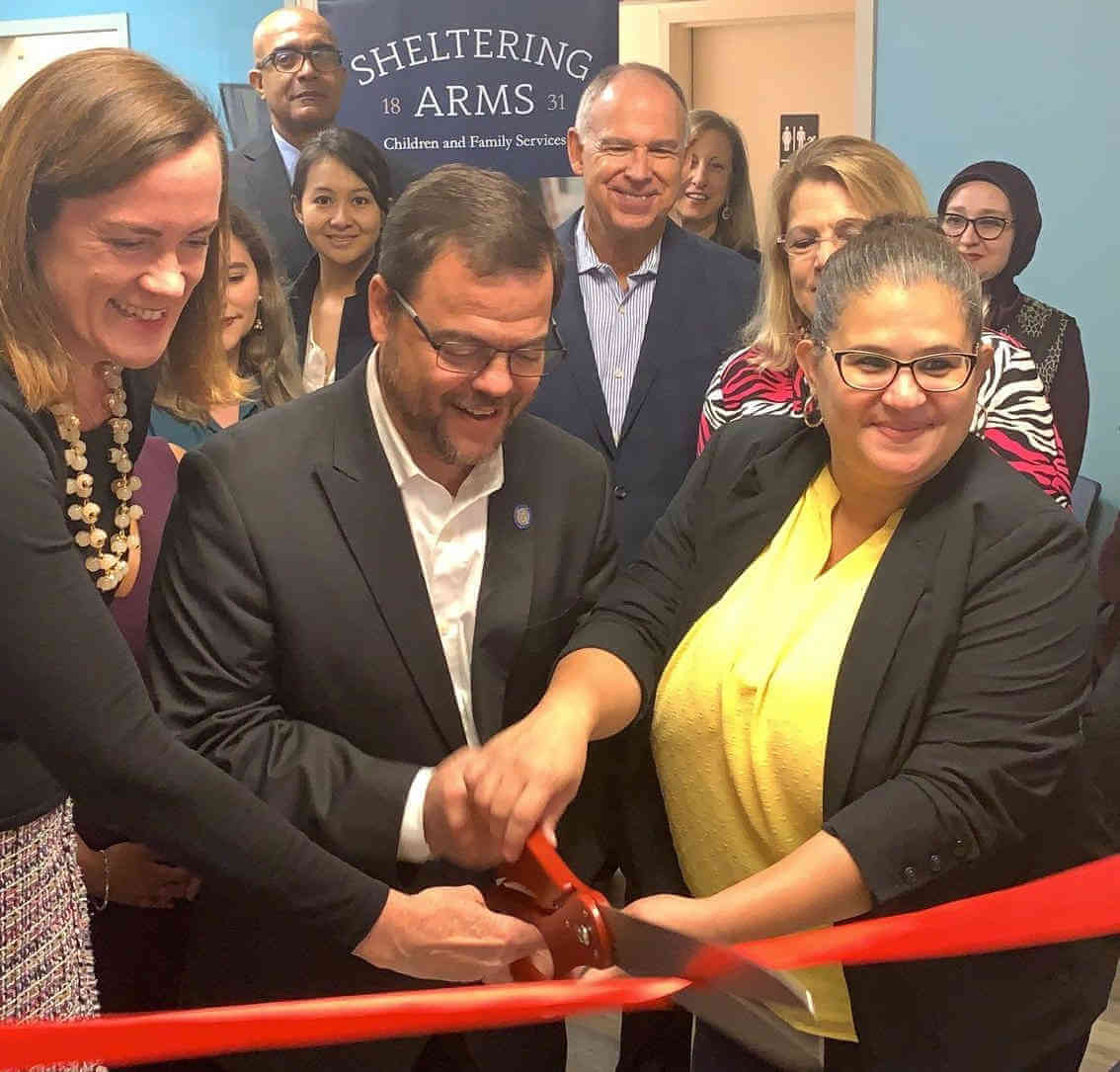 Sheltering Arms Children and Family Counseling Center ribbon-cutting