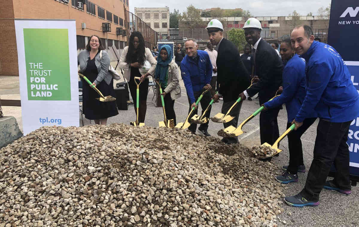 Electeds, students launch I.S. 339’s playground renovations