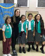 Biaggi thanks brownies, junior girl scouts at St. Theresa’s Church