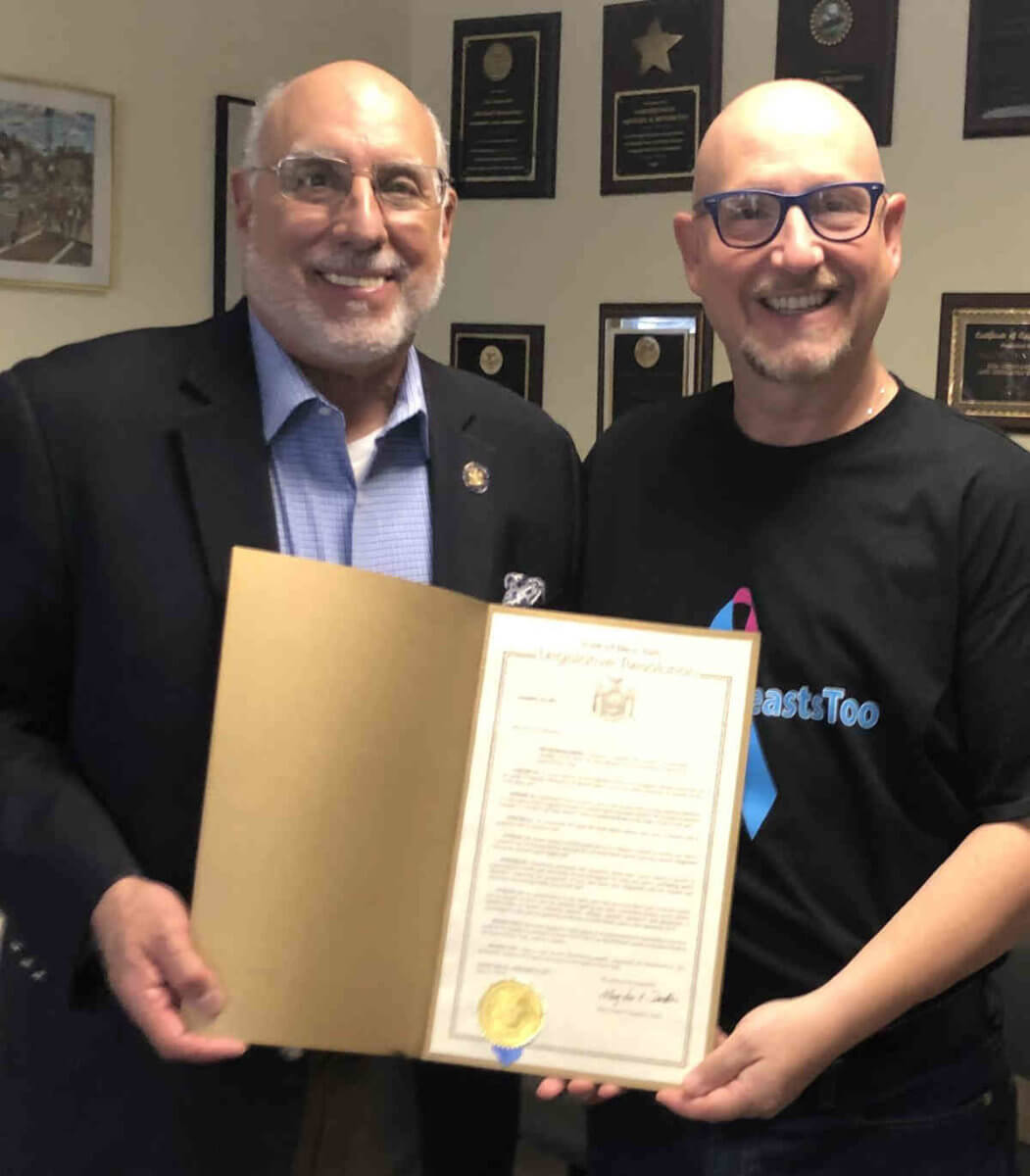 Assemblyman Benedetto recognizes breast cancer awareness advocate Singer