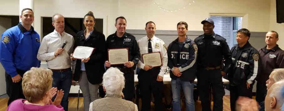 Councilman Gjonaj shows appreciation to Harbor Unit, 45th Precinct