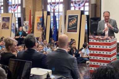 P.S. 108 Veterans Day event attended by Councilman Gjonaj