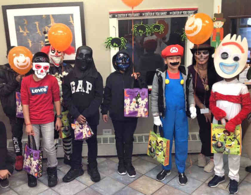 Biondi Elementary School visits Williamsbridge Center for Halloween