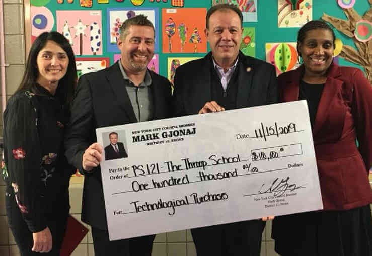 P.S. 121 receives $100,000 for technology upgrades