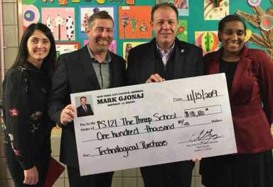 P.S. 121 receives $100,000 for technology upgrades