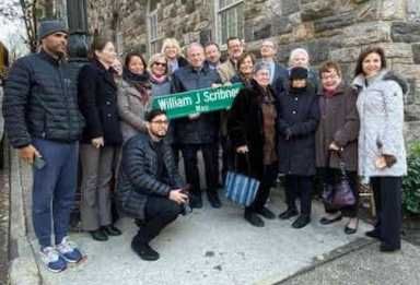 Van Cortlandt South, Hillman Avenue co-named ‘William J. Scribner Way’