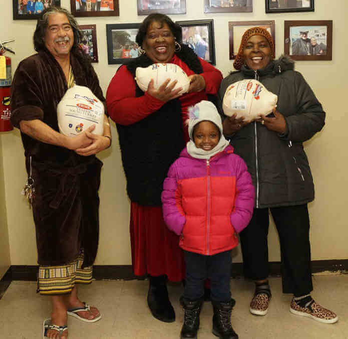 Turkey giveaway held by TN Residents Council president Monique Johnson