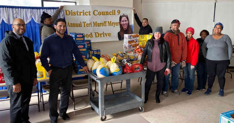 Annual food drive hosted by District Council 9