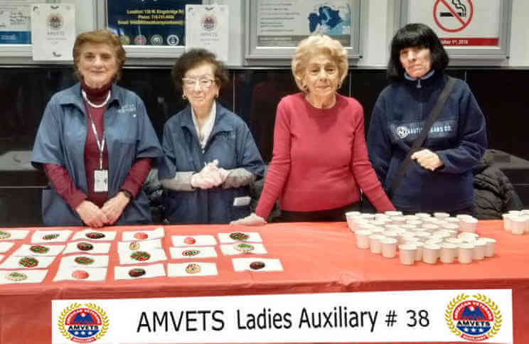 James J. Peters Veteran Hospital receives visits from AMVETS Ladies Auxiliary 38