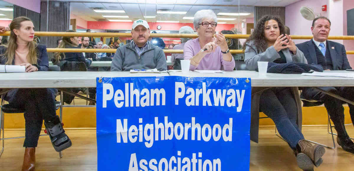 Monthly meeting held by Pelham Parkway Neighborhood Association