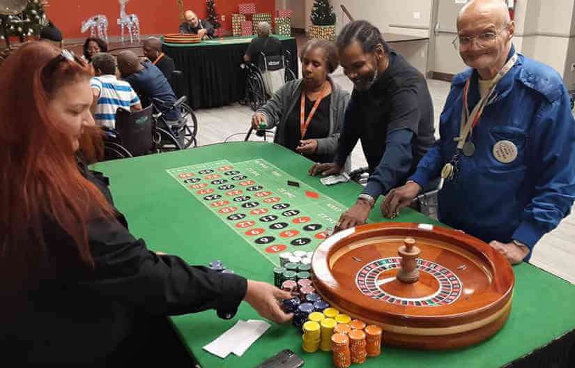 Casino Day held for residents at Triboro Center