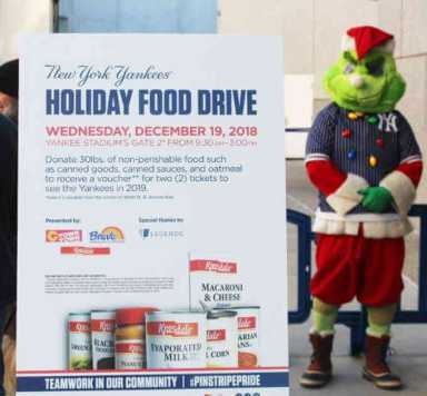 Krasdale support Yankee food drive|Krasdale support Yankee food drive