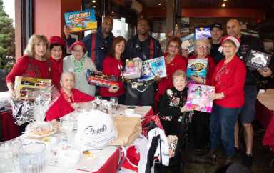 Holiday party hosted by Bronx Red Hats, Bruckner Boulevard FDNY