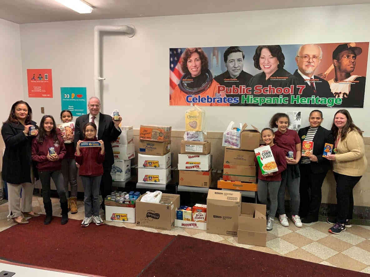 Dinowitz’ holiday canned food drive deemed a success