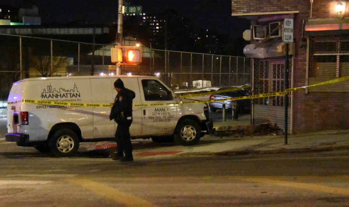 Van crash on East 180th Street and Park Avenue