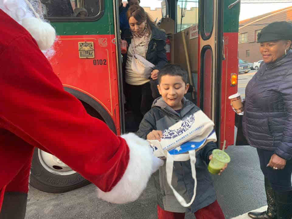 First ever Morris Park Joyful Holiday Trolley|First ever Morris Park Joyful Holiday Trolley|First ever Morris Park Joyful Holiday Trolley