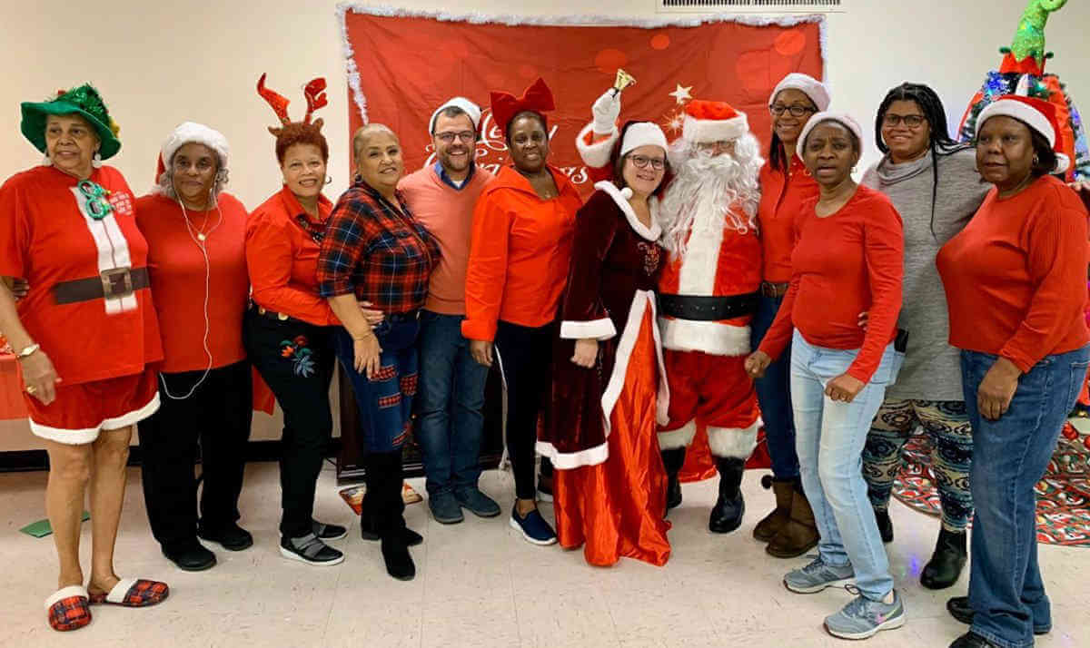 Jamie Towers hosts annual holiday party, toy giveaway