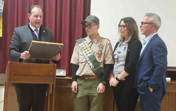 Eagle Scout Joseph Menta honored by Councilman Gjonaj